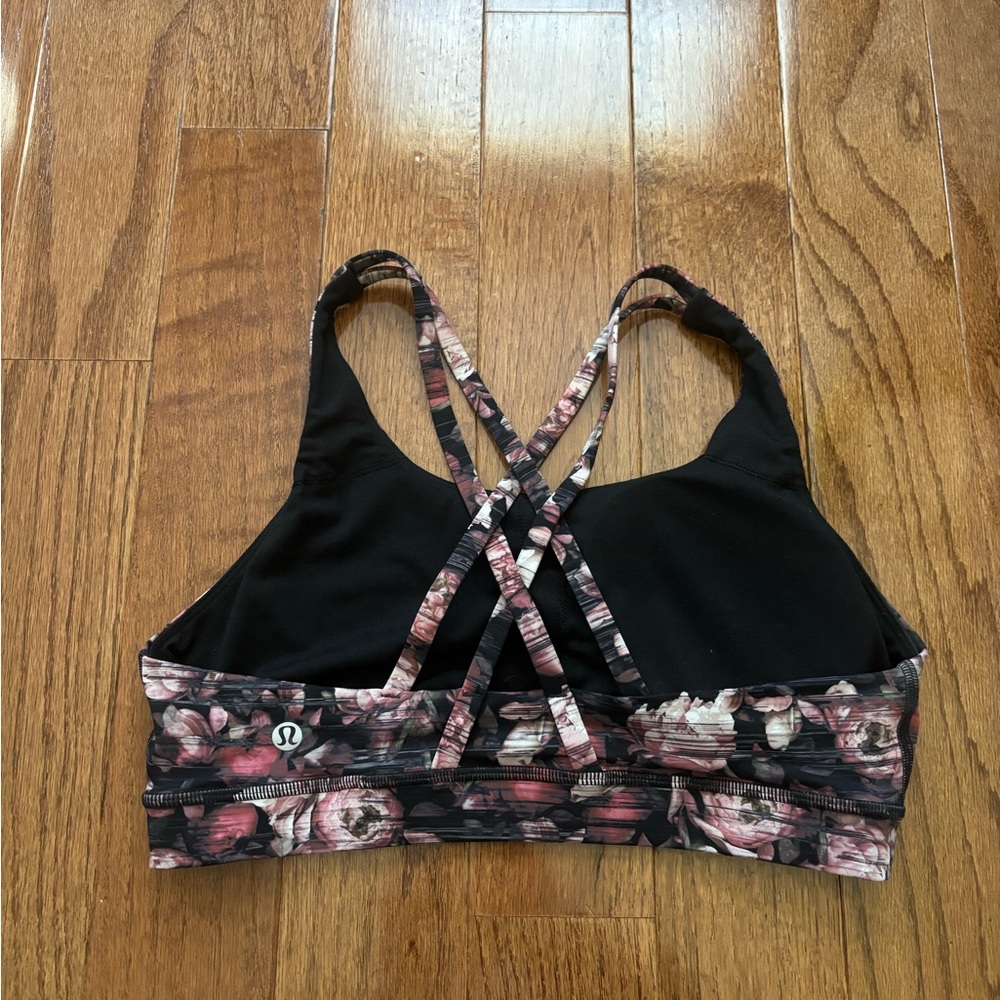 Lululemon Energy Bra Nulux Peony Multi Floral size 8 - Picture 3 of 7